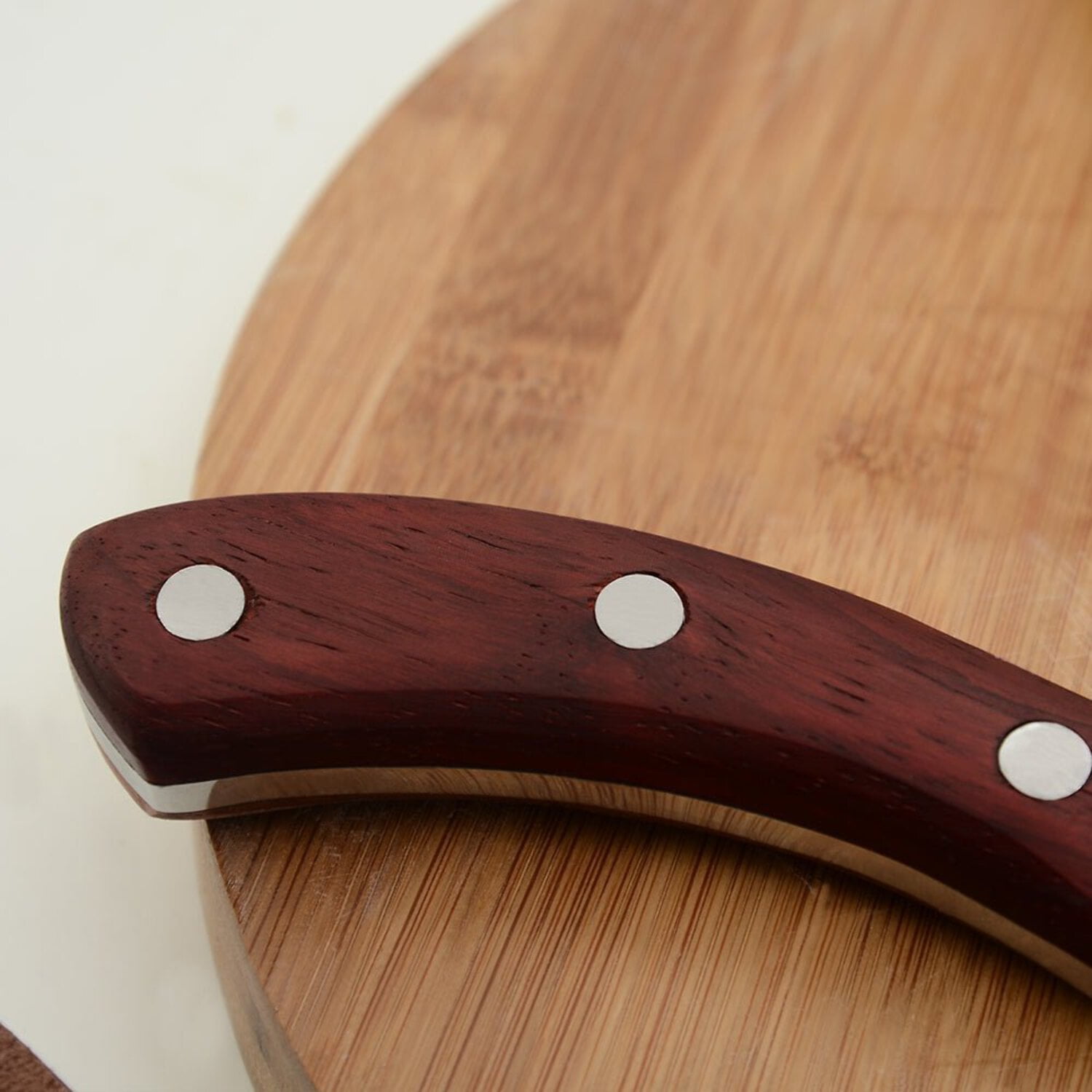 Lifespace Viking Style Chef Knife with Wood Handle  Sheath
