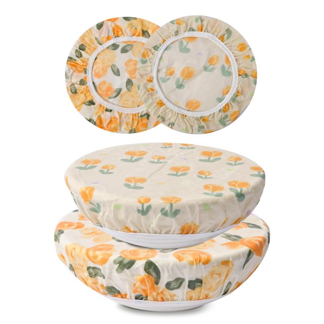 Cubiertas reutilizables de algodón con cera de abeja para bowls BERBAM 25 cm, 2 piezas