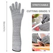 1 Pair Anti-puncture Cut Arm Sleeve Cut Resistant Knit Sleeves Outdoor Work Safety Anti-cutting