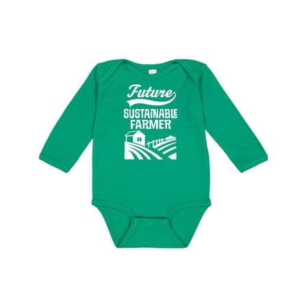 

Inktastic Future Sustainable Farmer Childs Gift Baby Boy or Baby Girl Long Sleeve Bodysuit