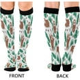 thumbnail image 2 of Coolnut 1 Pack Happy Sloth Compression Socks for Women Men Knee High Stocking for Running,Athletic,Medical, 2 of 6