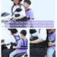thumbnail image 4 of Cinturón de seguridad para niños, asiento trasero de motocicleta ajustable, con dos asas, tiras reflectantes, material transpirable, 4 of 4
