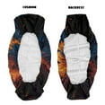 thumbnail image 6 of ZIATUBLES Wolf Print UTV Seat Covers 2 Pack, Waterproof Polyester Replacement Front Bench Seats Covers, Wear-Resistant UTV Outdoor Accessory Part for Kawasaki Mule, 6 of 8