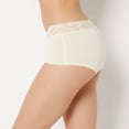thumbnail image 2 of Boyshort Panty With Lace Trim in Lemon Icing, 2 of 5