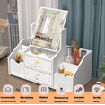 thumbnail image 2 of Portátil Caja De Multifuncional Almacenamiento Cosméticos blanco, 2 of 5