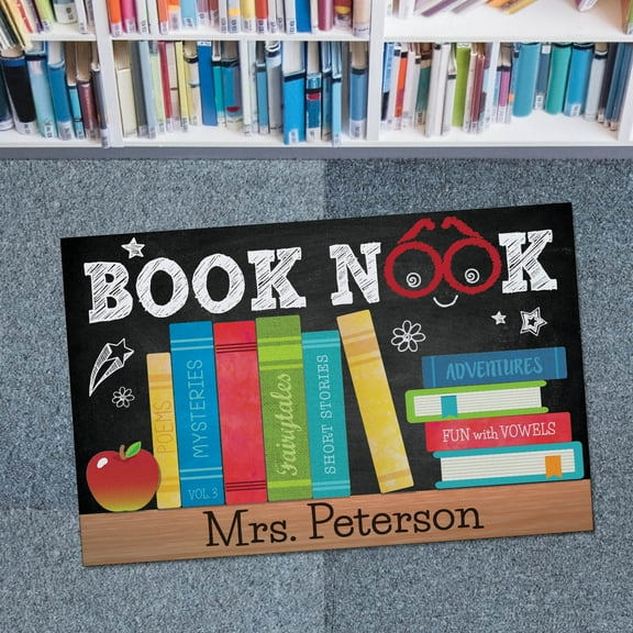 Personalized Book Nook Indoor / Outdoor Doormat