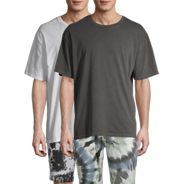 No Boundaries No Boundaries Men's Oversized TShirt, 2Pack Walmart