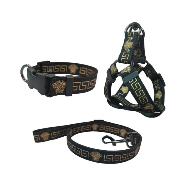 Luxury Fashion Nylon Leisure Tide Brand Pet Leash Chest Strap Dog Leash Retractable Chain Pets Accessories Dog Harness ShopWise Round