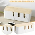 thumbnail image 1 of Ovzne Storage Box Storage Box Large White Cable Organizer Box Cable Box Cable Organizer Cable Box Durability Large Capacity Storage Box On Clearance, 1 of 8