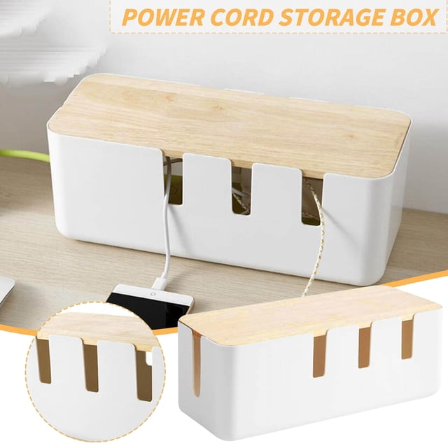 Ovzne Storage Box Storage Box Large White Cable Organizer Box Cable Box Cable Organizer Cable Box Durability Large Capacity Storage Box On Clearance