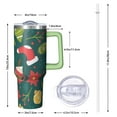 thumbnail image 2 of Merry Christmas 40oz Tumbler with Handle and Straw, Leak Proof Stainless Steel Coffee Mug, Winter Insulated Cup, Cute Gifts for Women Men, 2 of 4