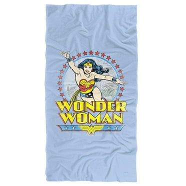 Wonder Woman Beach Towel, 30"x60" Star of Paradise Beach Towel