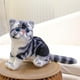 thumbnail image 5 of Gatos de colección de muñecas de animales linda figura adorable peluche animal gato juguete para niñas niños adultos, 5 of 8