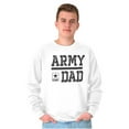 thumbnail image 3 of US Army Dad Military Father Star Logo Men's Big & Tall Crewneck Sweatshirt Brisco Brands 4X, 3 of 5