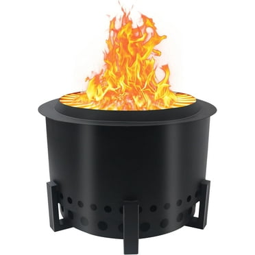 21.6" Smokeless Fire Pit,Heavy-Duty Outdoor FirePit Smokeless - Wood Burning Fire Pits w/Innovative Airflow,Smokeless Fire Pits for Outside Camping
