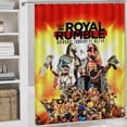 thumbnail image 5 of 4 Piece Wres-Tler W-W,E Shower Curtain Sets with Rugs, Toilet Lid Cover, Bath Mat and 12 Hooks, Waterproof Shower Curtain Set for Bathroom, 5 of 8