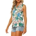 thumbnail image 4 of MODA NOVA Hawaiian Shirt for Junior's Button Down Tropical Floral Summer Tops, 4 of 6