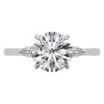 thumbnail image 6 of Auory Women's 1.41CT Moissanite Round Shape Solitaire Engagement Ring Side Stones, 6 of 10