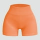 thumbnail image 2 of Pantalones cortos de entrenamiento sin costuras y acanalados para mujer: cintura alta, elásticos para yoga/gimnasio, talla real, tallas asiáticas, lavado a mano en frío., 2 of 4