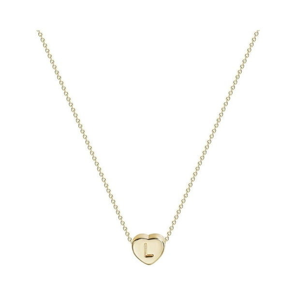 Collar para mujer, joyería para mujer, joyería de moda para mujer, regalo para mujer, 26 collares con colgante de cadena con nombre y letras en inglés, joyería, collares de moda.