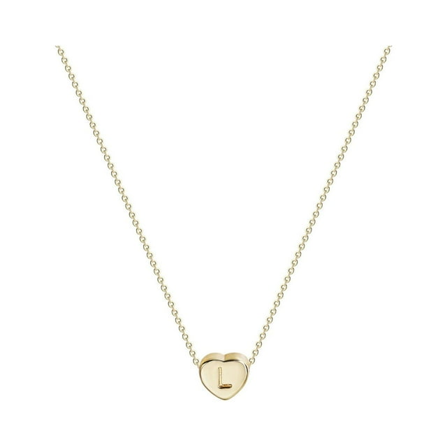 Collier Pendentif Chaîne avec 26 Lettres Anglaises pour Femmes, Bijou