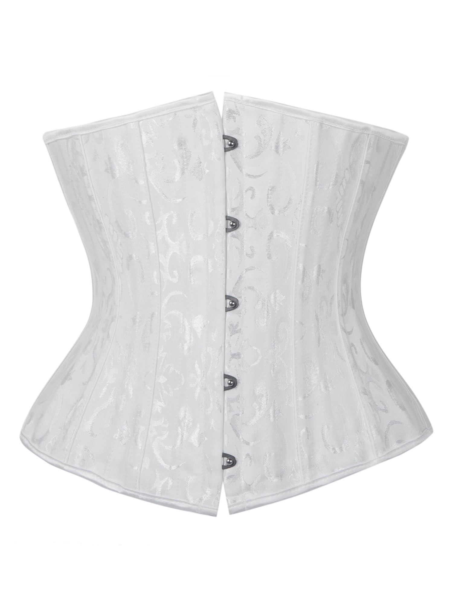 SHCKE Women's 24 Steel Boned Heavy Duty Underbust Corset Satin Lace Up