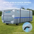 thumbnail image 3 of Quictent Upgraded Class A RV Cover, Extra-Thick 6-ply Camper Cover, Fits 30-33ft Motorhome, Grey, 3 of 10