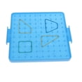 thumbnail image 1 of Juego educativo de matemáticas Zulema Tablero de geometría de plástico Azul, 1 of 8