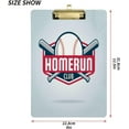 thumbnail image 3 of Coolnut Baseball Clipboard A4 Standard Size Decorative Clipboard with Low Profile Metal Clip for Students Men Women Classroom and Office Gifts, 3 of 7
