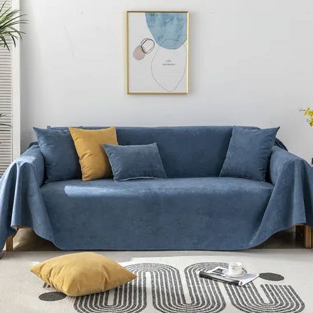 Waterproof Sofa Towel Solid Color Sofa Cover Multifunctional Dustproof Durable Sofa Cover Couch Cover for Living Room Decor