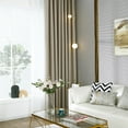 thumbnail image 3 of Cortinas opacas para dormitorio Cortinas de sala con aislamiento con ojal para sala de estar, juego TOMSHOO Camel/53W X 83L in, 3 of 7