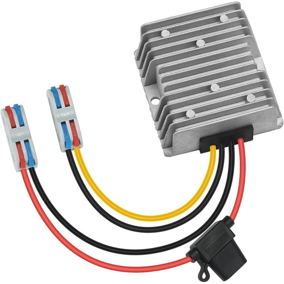 MZHOU 30-90V to 24V 20A 480W DC-DC Buck Converter Voltage Regulator - Heavy Duty Step Down Power Supply for Golf Carts, Solar Systems, Industrial Equipment