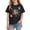 Black, variant on Riecok 100th Day of School Shirts Crewneck Celebration Tees Funny Colorful Printed Trendy Short Sleeve Tops