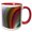 Red/White, variant on 3drose, Bubble Magic - Abstract Fractal Fantasy Sky Design, 11oz Two-tone Red Mug