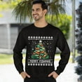thumbnail image 3 of Christmas Sweatshirt, Merry Fishmas Fishing Christmas Tree Sweatshirt, Unique Holiday Sweatshirt, Festive Fisherman Gift for Men & Women, 3 of 5