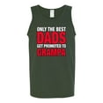 thumbnail image 2 of Wild Bobby,Only The Best Dads Get Promoted to Grampa, Father's Day, Men Graphic Tank Top, Forest Green, 3XL, 2 of 3