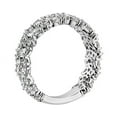 thumbnail image 2 of 1.20 Ct Brilliant Marquise Cut Genuine Diamond Sparkle Engagement Eternity Band for Women Solid 14K White Gold Size 6.5, 2 of 7