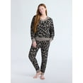 thumbnail image 3 of Joyspun Women's Sleepwear Cozy Knit V-Neck Pullover Top, Sizes XS-3X, 3 of 7