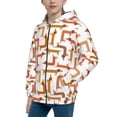 thumbnail image 2 of Pofeuu Dachshund Dog Print Teenage Zipper Hoodie Sweatshirts Hooded Casual Jackets With Pocket For Boys Girls-Medium, 2 of 6