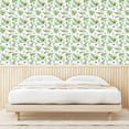 thumbnail image 3 of Ambesonne Botanical Peel & Stick Wallpaper for Home, Forest Pattern Leaves Art, 13"x72", Fern Green Lavender White, 3 of 5