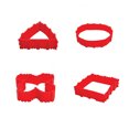 thumbnail image 1 of ZheElen 4pcs Grande Capacité Facile à Antiadhésif Large Application Facile Rouge 1Set, 1 of 6