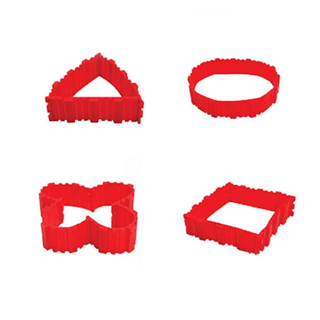 ZheElen 4pcs Grande Capacité Facile à Antiadhésif Large Application Facile Rouge 1Set