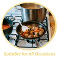 thumbnail image 3 of 4pcs Stainless Steel Seashell Shape Spoon Metal Buffet Serving Spoon Coffee Stirring Spoon Hammered Vegetable Spoon Tableware For Ice Cream Dessert Sugar Silver, 3 of 8
