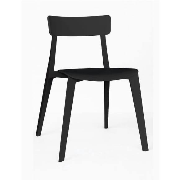OFFIHO Silla Kipali Negro para exterior resistente a rayos UV de polipropileno