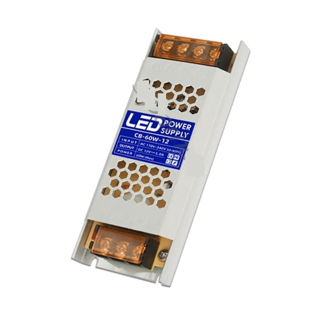 Ultra Thin Led Power Supply, DC 12V 24V Smooth Lighting Transformer Adapter, 60W AC190- Driver, For WS2815 LED Strip ,Easy to Use