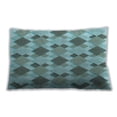 thumbnail image 1 of Ahgly Company Patterned Indoor Rectangular Tron Blue Lumbar Throw Pillow, 13 inch by 19 inch, 1 of 5