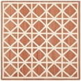 thumbnail image 2 of Safavieh Dhurries Anne Geometric Area Rug, Red/Ivory, 6' x 6' Square, 2 of 8