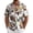 Brown, variant on Enjoytime Mens Summer Shirts Print Short Sleeve Button Down Shirts Hawaiian Beach Vacation Casual Shirt
