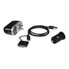 Bracketron Pro Series Universal USB Travel Power Kit - Power adapter kit - (AC power adapter, car power adapter, USB power cable) - 2.1 A - for Apple iPad/iPhone/iPod