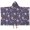 Fairy Princess Magic, variant on Black Princess Castle Pattern Hooded Bath Towel,50"x30" for Ages 3 To 12 Kids, Quick Dry Lightweight Soft Microfiber Hood Beach Towel Cover Up for Kids